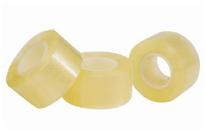 Picture of Blank Label Tape Bel-Art™ SP Scienceware™ Colored Identification Tape Clear Polypropylene 1 Inch X 36 Yard03411630