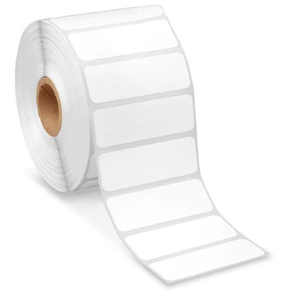 Picture of Blank Label Uline Printer Label White Thermal 3/4 X 2-1/4 InchS-8599