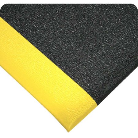 Picture of Anti-Fatigue Floor Mat Ultra-Tred ArmorCote 3 X 60 Foot Black / Yellow Polyurethane Coated PVC Sponge19151184