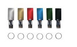 Picture of Container ID Tag Integra® Snap On Black 1/2 X 2-3/8 Inch 1/2 X 2-3/8 Inch 1 Each775125