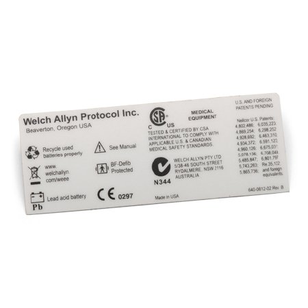 Picture of Pre-Printed Label Safety Data640-0612-02