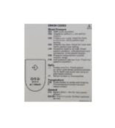 Picture of Pre-Printed Label Safety Data White Error Codes Black Safety and Instructional 1-4/25 X 2-27/50 X 7-31/50 cm640-0610-01