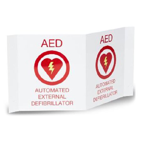Picture of Wall Sign First Aid Sign AED Plus® AED Automated External Defibrillator with symbol8000-0868