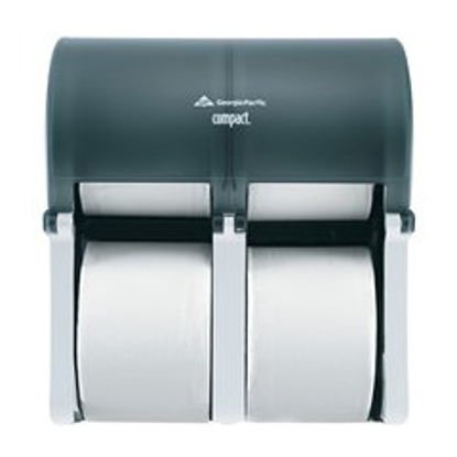 Picture of Toilet Tissue Dispenser Compact® Translucent Smoke Plastic Manual 4 Rolls Wall Mount56744