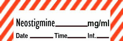 Picture of Drug Label Timemed Anesthesia Label Tape Neostigmine mg/mL Date_Time_Int_ Red / White 1/2 X 1-1/2 InchANS-15