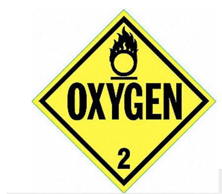 Picture of Door Sign Caution Stranco Inc Oxygen8FNM7