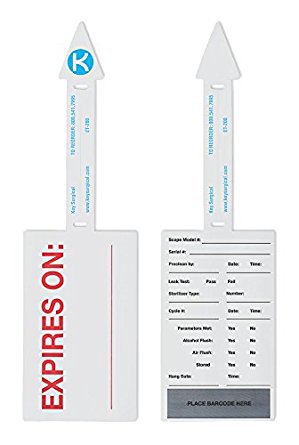 Picture of Scope Tag Key Surgical® For Coding w / Marker White 3 X 10-1/2 Inch 1-1/2 X 13-1/4 Inch 100 per CaseET-200