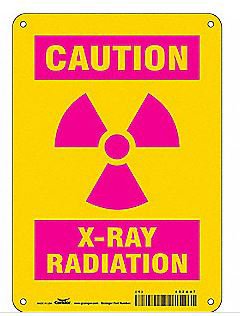 Picture of Wall Sign Caution Caution X-Ray Radiation452A47