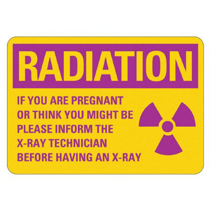Picture of Door Sign Caution LYLE Radiation Area484H65