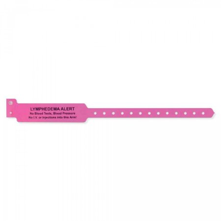 Picture of Identification Wristband Superband® Alert Band Permanent Snap Lymphedema Alert--No Blood Test, Blood Pressure No LV or Injections Into This Arm5054-37-PDJ
