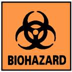 Picture of Door Sign Caution National Marker™ Biohazard179849D