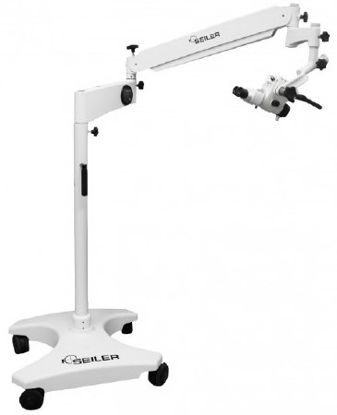 Picture of Alpha Air 3 ENT Microscope Fixed 45° Straight Binocular Head 250 mm 96 to 264VAC Floor MountAA3-ENT1-LED