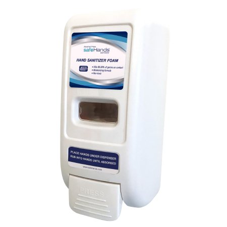 Picture of Hand Hygiene Dispenser safeHands® White Plastic Manual Push 1000 mL Wall MountMD-1008-W-1