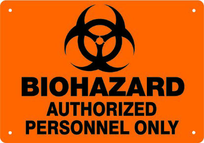 Picture of Door Sign Caution Biohazard815-07050823