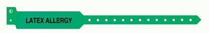 Picture of Identification Wristband Sentry® Superband® Alert Bands® Alert Band Permanent Snap Latex Allergy5055-22-PDM