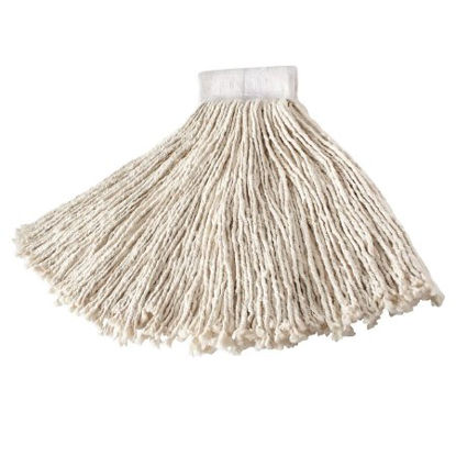 Picture of Wet String Mop Head Rubbermaid® Cut-end White Cotton DisposableFGV11800WH00