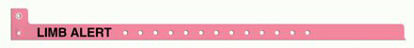 Picture of Identification Wristband Sentry® Superband® Alert Bands® Alert Band Permanent Snap Limb Alert5065-12-PDM