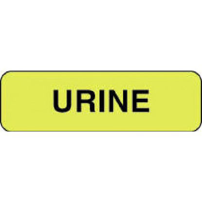 Picture of Pre-Printed Label Laboratory Use Yellow Paper Urine Black Lab / Specimen 3/8 X 1-1/4 Inch59707018