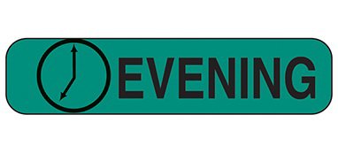 Picture of Pre-Printed Label Indeed Auxiliary Label Green Paper Evening Black Safety and Instructional 3/8 X 1-5/8 Inch2120