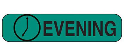 Picture of Pre-Printed Label Indeed Auxiliary Label Green Paper Evening Black Safety and Instructional 3/8 X 1-5/8 Inch2120