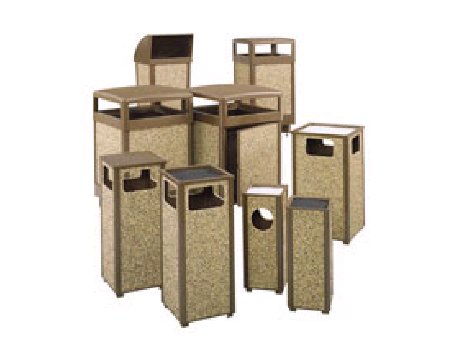 Picture of Trash Can 48 gal. Square Brown Plastic Side OpeningRCPR48HT201PL