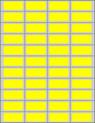 Picture of Blank Label Timemed Printer Label Yellow Laser Piggyback 3/4 X 1-3/4 InchDPSL-PC5-2