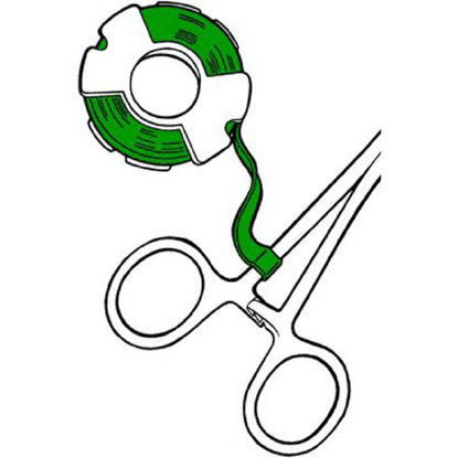 Picture of Blank Label Tape Barkley® Colored Identification Tape Green Tape96-1862