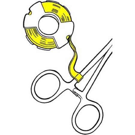 Picture of Blank Label Tape Barkley® Colored Identification Tape Yellow Tape96-1864