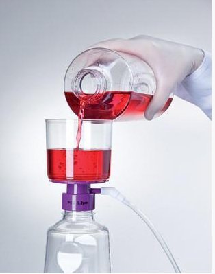 Picture of Filtration Cup 250 mL, 50 mm dia., 0.20 µm Pore Size, Sterile, ISO 10993-5, 199910040-464