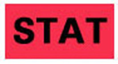 Picture of Pre-Printed Label Barkley® Advisory Label Red Stat Black Alert Label 1/2 X 1 InchSTBC-0816