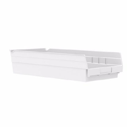 Picture of Shelf Bin Akro-Mils® White Industrial Grade Polymers 4 X 8-3/8 X 17-7/8 Inch30158WHITE