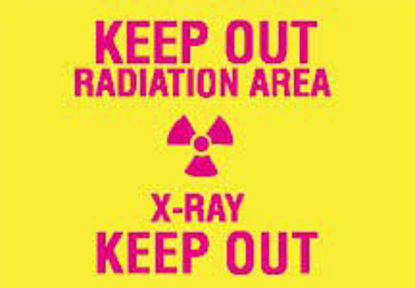 Picture of Door Sign Caution Keep Out Radiation Area X-Ray Keep Out With Pictogram19102424