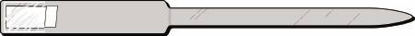 Picture of Identification Wristband Soft-Lock® Write On Band Adhesive Closure Without Legend624-14-PDJ