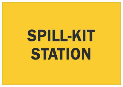 Picture of Wall Sign Alert Brady™ Spill-Kit Station19-110-959