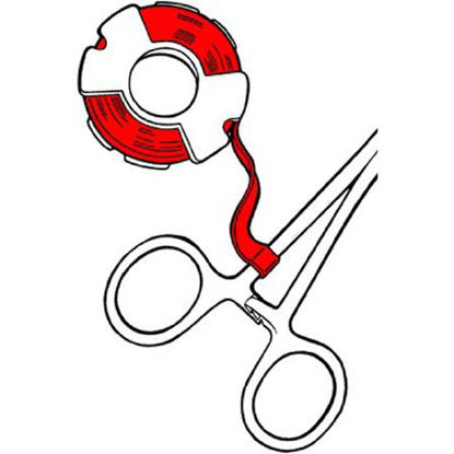 Picture of Blank Label Tape Barkley® Colored Identification Tape Red Tape96-1874