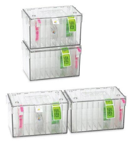 Picture of Label Dispenser Stack-N-Connect 5 X 5-1/2 X 8-1/4 Inch For 500 and 100 Label Rolls Includes 9 Dividers5624
