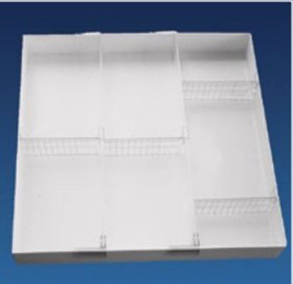Picture of Divider Tray System 2.3 X 15.25 X 15.25 Inch White PlasticWMT-5