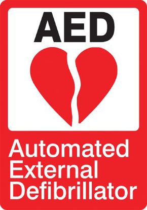 Picture of Wall Sign First Aid Sign AED Plus® AED815-01050123