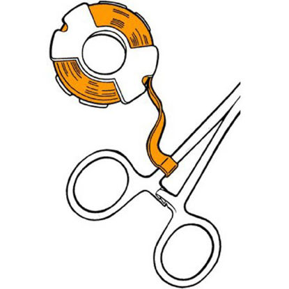 Picture of Blank Label Tape Barkley® Colored Identification Tape Orange Tape96-1866