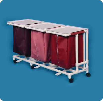Picture of Triple Hamper with Bags Jumbo 55 gal.JH43 FP