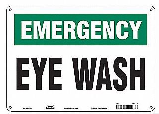 Picture of Wall Sign Facility CONDOR Emergency Eye Wach471A94