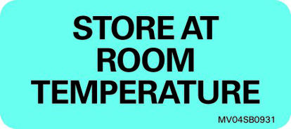 Picture of Pre-Printed Label Barkley® Auxiliary Label Blue Store At Room Temperature Black Safety and Instructional 1 X 2-1/4 InchMV04SB0931