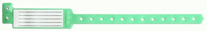 Picture of Identification Wristband Veri-Color® Insert Card Permanent Snap Without Legend120-16-PDJ