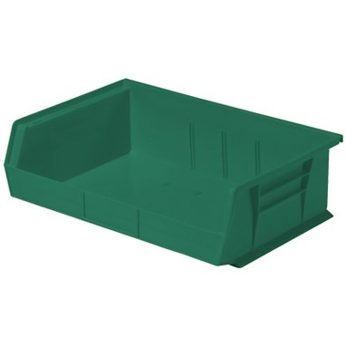 Picture of Storage Bin HCL Super Tough Green Industrial Grade Polymers 5 X 10-7/8 X 16-1/2 Inch1417G