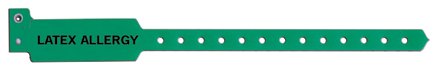 Picture of Identification Wristband Sentry® Superband® Alert Bands® Alert Band Permanent Snap Latex Allergy5075-22-PDM