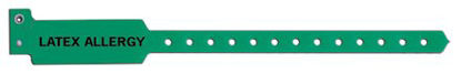 Picture of Identification Wristband Sentry® Superband® Alert Bands® Alert Band Permanent Snap Latex Allergy5075-22-PDM