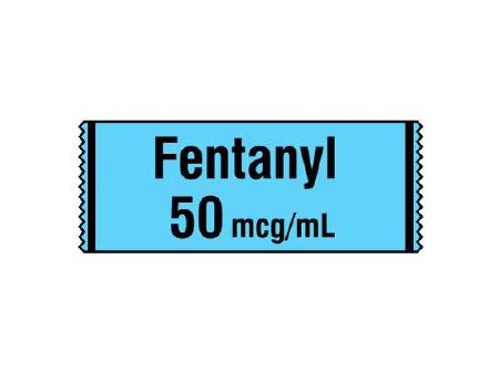 Picture of Drug Label Shamrock Anesthesia Label FENTANYL 50 mcg / mL  Blue 1/2 X 1 InchSA-2420