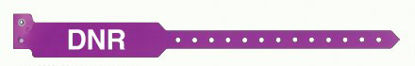 Picture of Identification Wristband Sentry® Superband® Alert Bands® Alert Band Permanent Snap DNR5055-33-PDM