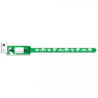 Picture of Identification Wristband KangaBand® Write On Band Permanent Snap Kilo (kg)KG470SGR-11-PDJ