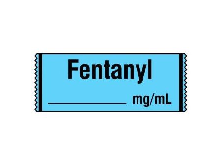 Picture of Drug Label Shamrock Anesthesia Label FENTANYL _____ mg / mL / Date _____ Time _____ Int. _____ Blue 1/2 X 1 InchSA-241-DTI-PRE